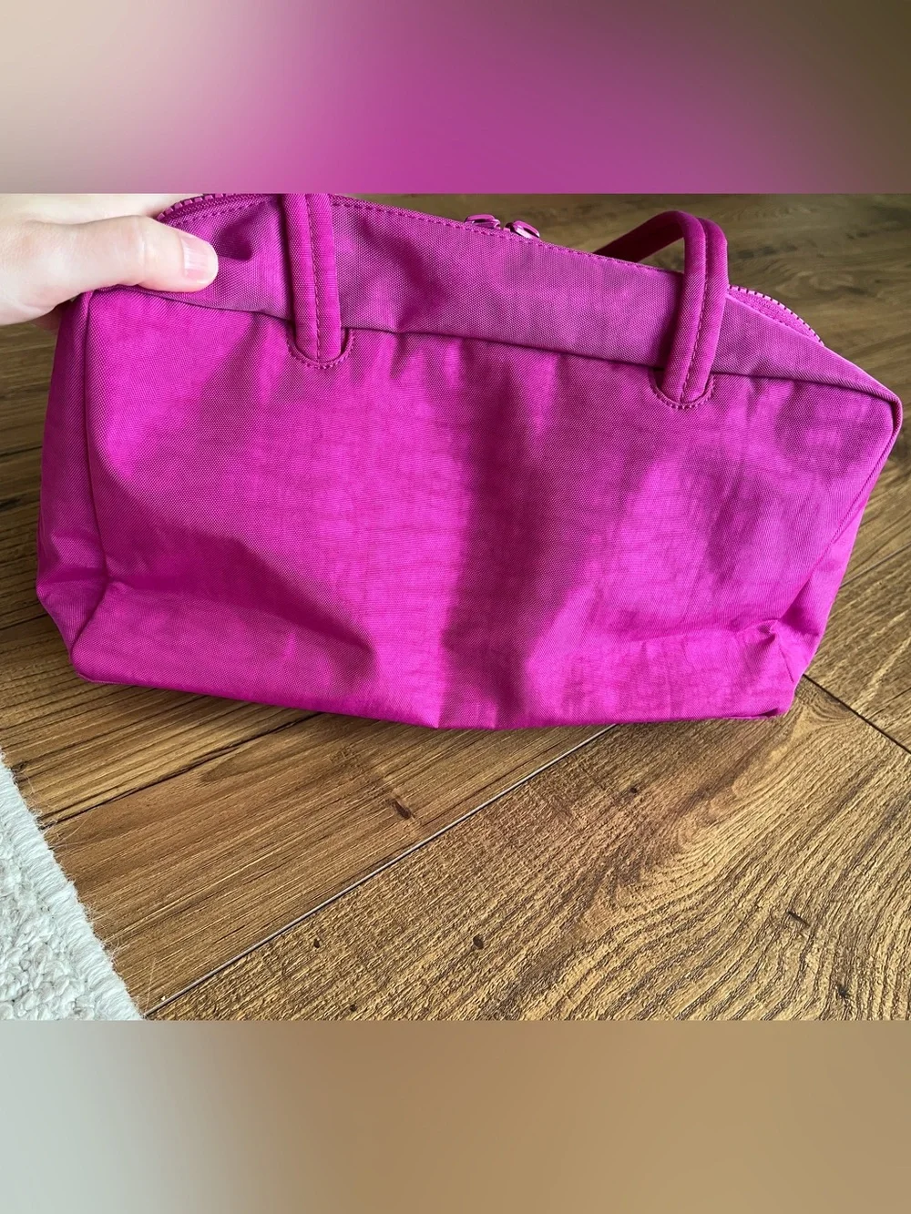BAGGU Deep Fuchsia Bowler Bag BNWT - Picture 15 of 15